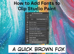 Add Fonts to Clip Studio Paint